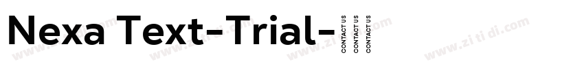 Nexa Text-Trial字体转换